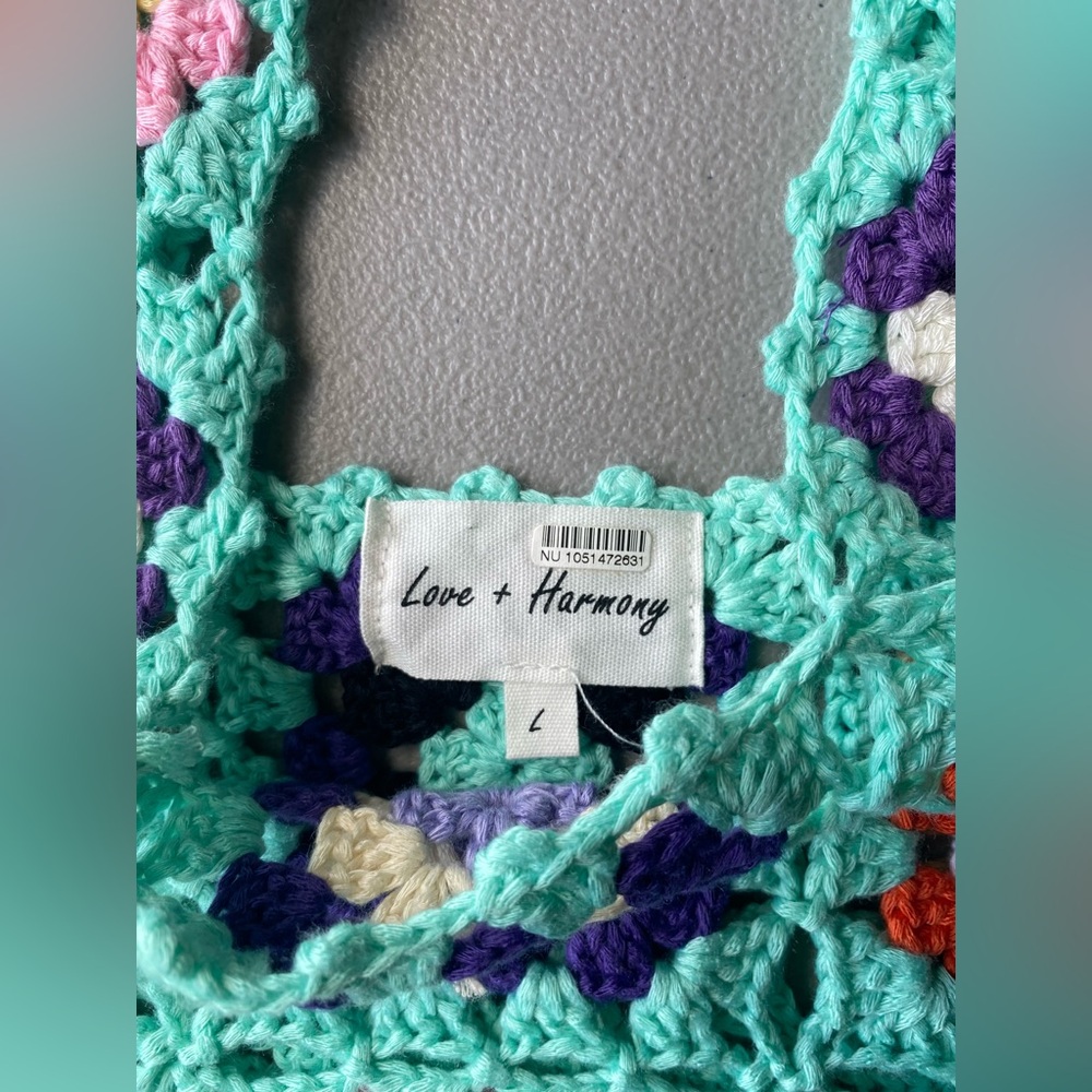 Love + Harmony Crochet Crop Tank - Picture 8 of 8
